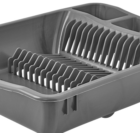 Égouttoir plastique gris - GoodHome - Brico Dépôt