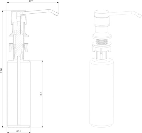 Distributeur de savon effet chromé - GoodHome - Brico Dépôt