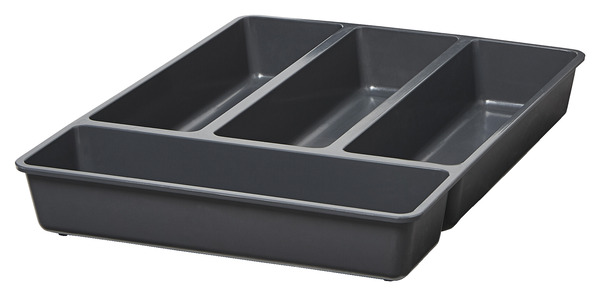 Range-couverts gris NITAKI 4 compartiments - L. 30 x P. 42cm - Cooke and Lewis - Brico Dépôt