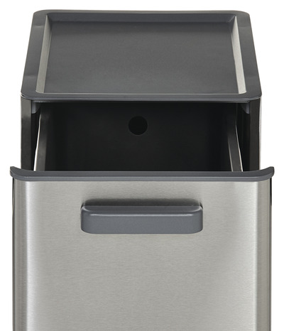 Poubelle à ouverture tiroir « Kora » 13L - GoodHome - Brico Dépôt