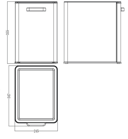Poubelle à ouverture tiroir « Kora » 13L - GoodHome - Brico Dépôt