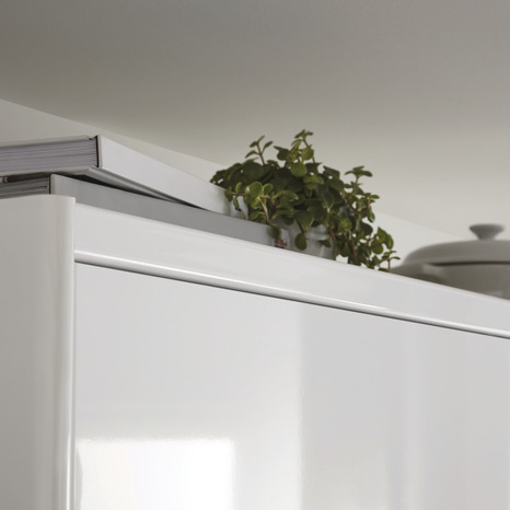 Corniche cache-lumière "Stevia/Garcinia" blanc l.240 x h.3,5 cm - GoodHome - Brico Dépôt