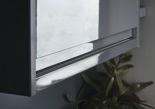 Corniche cache-lumière "Stevia/Garcinia" gris anthracite l.240 x h.3,5 cm - GoodHome - Brico Dépôt