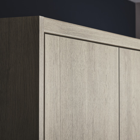 Corniche cache-lumière "Chia" chêne clair l.240 x h.3,5 cm - GoodHome - Brico Dépôt