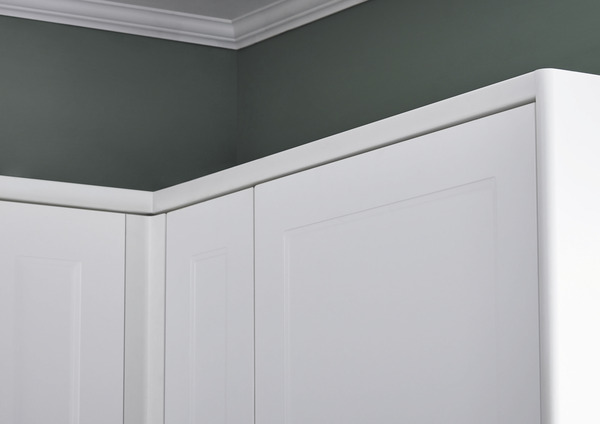 Corniche cache-lumière "Artemisia" blanc l.240 x h.3,5 cm - GoodHome - Brico Dépôt