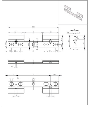 2 supports de suspension pour meuble haut de cuisine - GoodHome - Brico Dépôt
