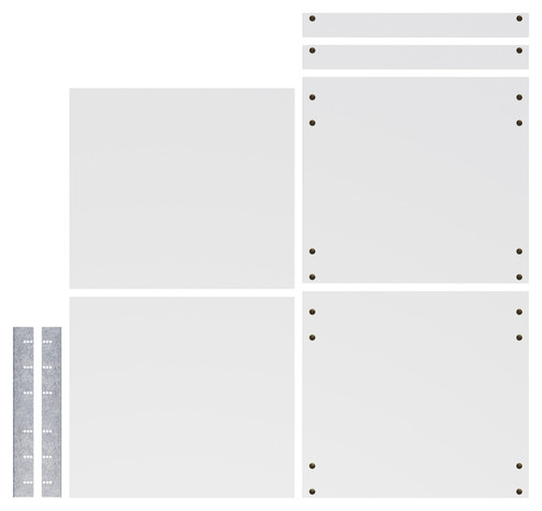 lot étagère pour 1/2 colonne blanc l. 60 cm x P.57 cm - GoodHome - Brico Dépôt