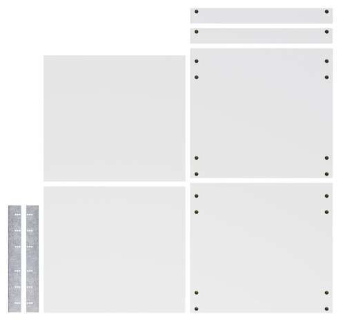 lot étagère pour 1/2 colonne blanc l. 60 cm x P.57 cm - GoodHome - Brico Dépôt