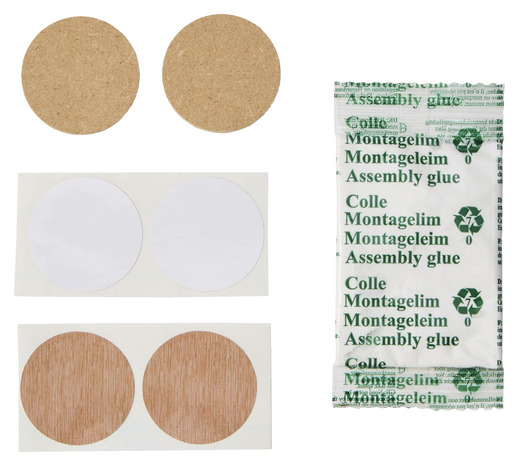 Cache-trou de charnière en plastique marron ø35 mm - Brico Dépôt