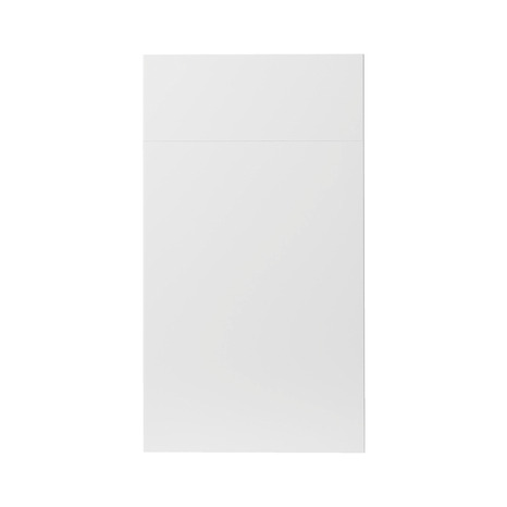 Façade 1 porte + 1 tiroir 40cm "Dorice" blanc brillant - L. 39.7 x H. 71.5cm - Cooke and Lewis - Brico Dépôt