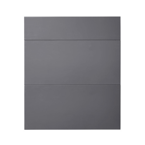 Façade 1 tiroir + 2 casseroliers "Stevia" gris anthracite l.59,7 x h.71,5 cm - GoodHome - Brico Dépôt