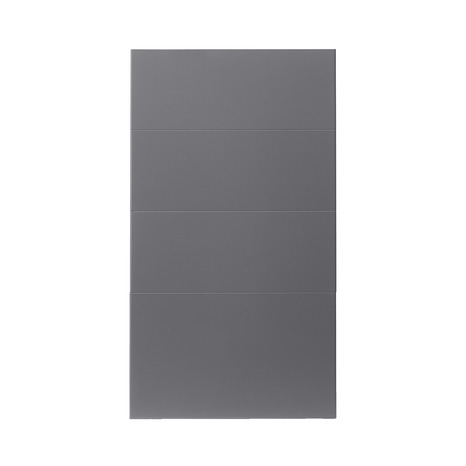 Façade 3 tiroirs + 1 casserolier "Stevia" gris anthracite l.39,7 x h.71,5 cm - GoodHome - Brico Dépôt