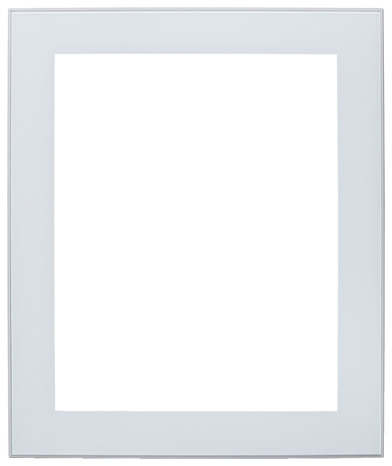 Façade 1 porte vitrée "Winterana" blanc givré l.59,7 x h.71,5 cm - GoodHome - Brico Dépôt