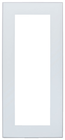 Façade 1 porte vitrée sur-hotte 80cm "Jarod"blanc givré - L. 79.7 x H. 35.6cm - Cooke and Lewis - Brico Dépôt