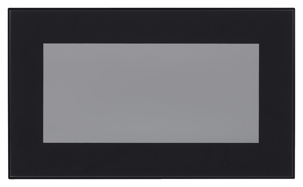 Façade 1 porte vitrée sur-hotte 60cm "Jarod" noir fumé - L. 59.7 x H. 35.6cm - Cooke and Lewis - Brico Dépôt