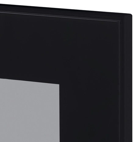 Façade 1 porte vitrée sur-hotte 60cm "Jarod" noir fumé - L. 59.7 x H. 35.6cm - Cooke and Lewis - Brico Dépôt