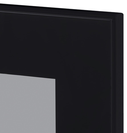 Façade 1 porte vitrée sur-hotte 80cm "Jarod" noir fumé - L. 79.7 x H. 35.6cm - Cooke and Lewis - Brico Dépôt