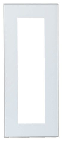 Façade 1 porte vitrée 30cm "Jarod" blanc givré - L. 29.7 x H. 71.5cm - Cooke and Lewis - Brico Dépôt