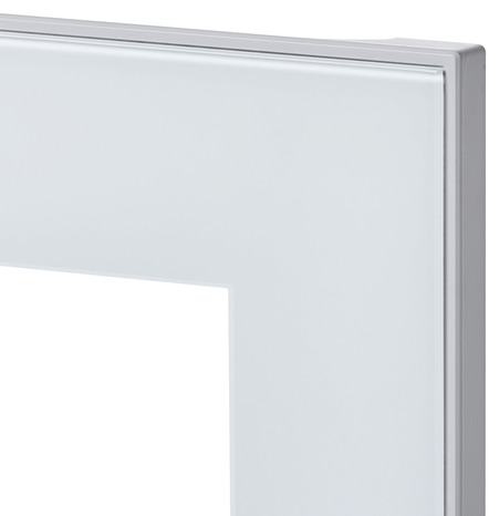 Façade 1 porte vitrée 30cm "Jarod" blanc givré - L. 29.7 x H. 71.5cm - Cooke and Lewis - Brico Dépôt