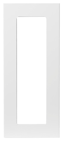 Façade 1 porte vitrée "Stevia" blanc l.29,7 x h.71,5 cm - GoodHome - Brico Dépôt