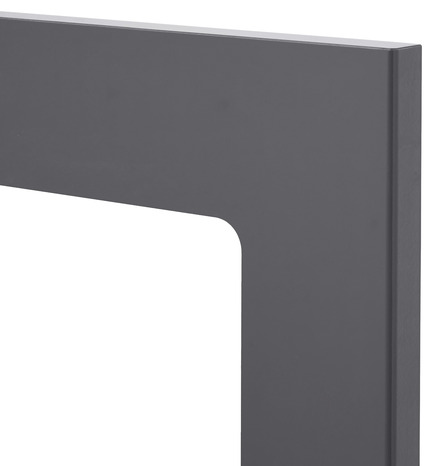 Façade 1 porte vitrée "Stevia" anthracite l.29,7 x h.71,5 cm - GoodHome - Brico Dépôt