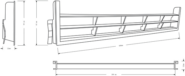 Grille de ventilation plinthe gris l.40 x h.6,5 cm - GoodHome - Brico Dépôt