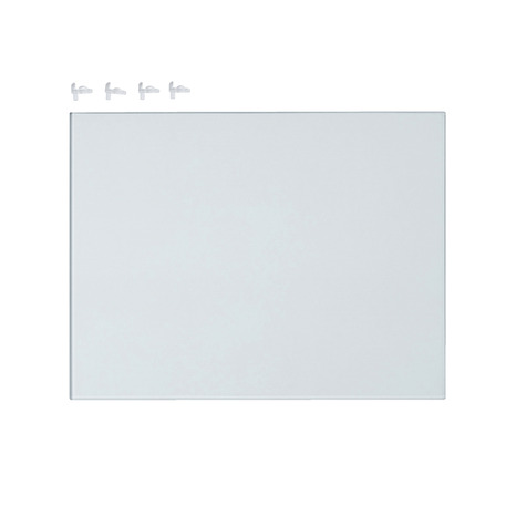 Étagère en verre pour caisson l. 35.85 cm x P.27.35 cm, 2 pièces - GoodHome - Brico Dépôt