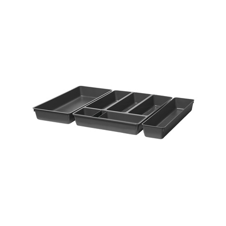 Range couverts non réglable gris "Nitaki" 9 x 9 cm - 1 compartiment - GoodHome - Brico Dépôt