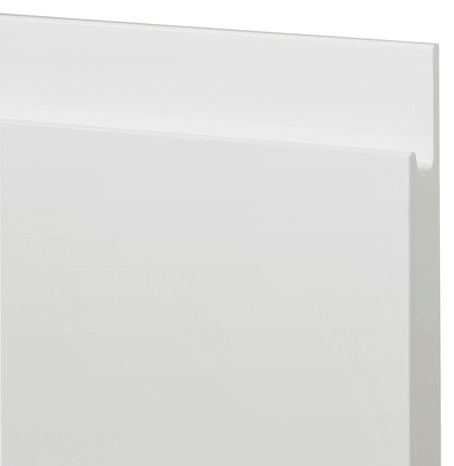 Façade 1 porte 40cm "Glorian" blanc brillant - L. 39.7 x H. 71.5cm - Cooke and Lewis - Brico Dépôt