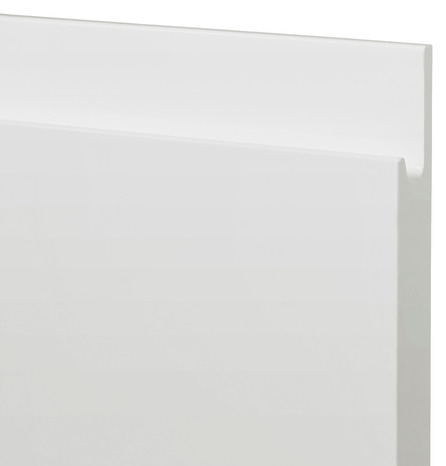 Bandeau four 60cm "Glorian" blanc brillant - L. 59.7 x H. 11.5cm - Cooke and Lewis - Brico Dépôt