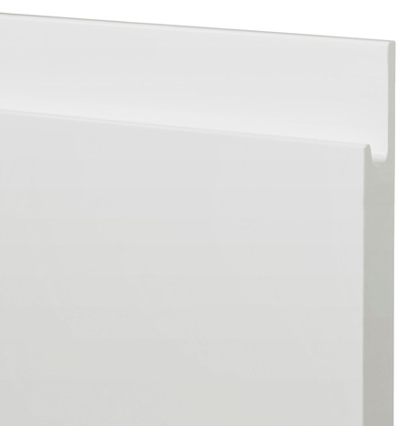 Façade 1 porte 60cm "Glorian" blanc brillant - L. 59.7 x H. 71.5cm - Cooke and Lewis - Brico Dépôt