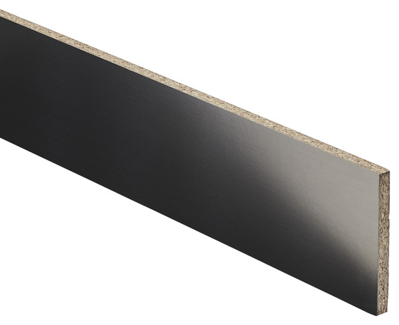 Plinthe décor inox - L. 2.4m x H. 15cm - Cooke and Lewis - Brico Dépôt