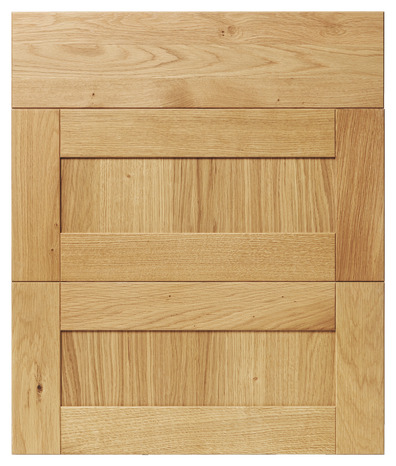 Façade 1 tiroir + 2 casseroliers 60cm "Ilona"chêne doré - L. 59.7 x H. 71.5cm - Cooke and Lewis - Brico Dépôt