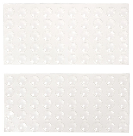 Protections adhésives pour caisson transparent, 100 pièces - GoodHome - Brico Dépôt