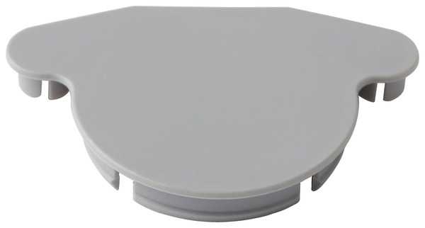 Cache-trou de charnière en plastique gris ø35 mm, 4 pièces - GoodHome - Brico Dépôt