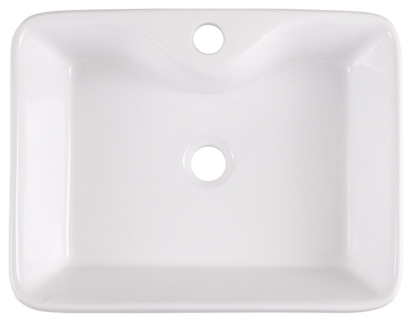 Vasque à poser en céramique blanc Morfa - GoodHome - Brico Dépôt