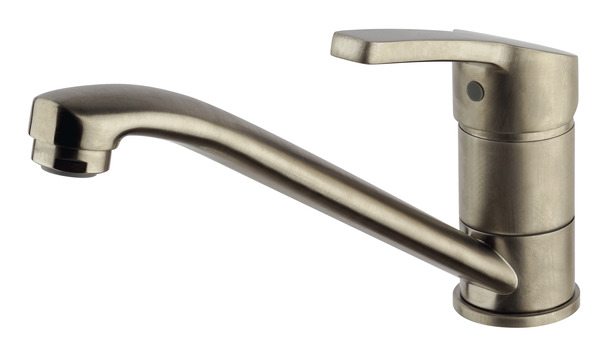 Mitigeur évier en inox brossé "Owu" - Cooke and Lewis - Brico Dépôt