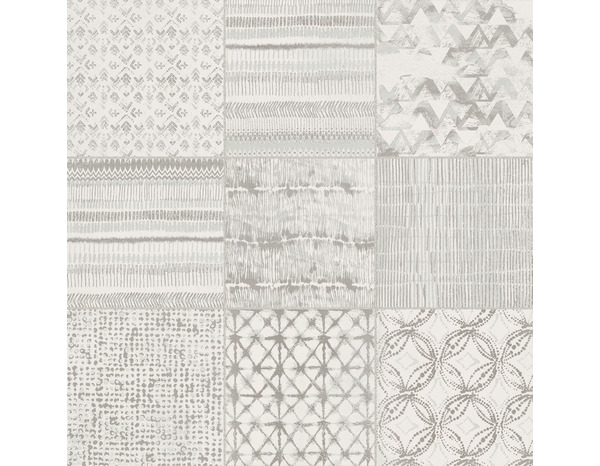 Decor de sol intérieur Trace White 61,5 x 61,5 cm - Brico Dépôt