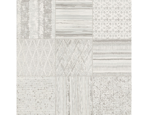 Decor de sol intérieur Trace White 61,5 x 61,5 cm - Brico Dépôt