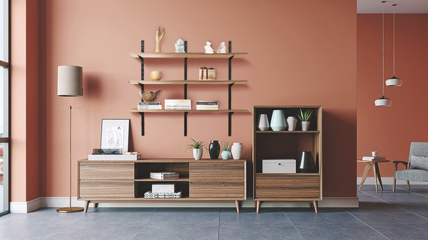 Console double noire 27 cm "Twinny" - Form - Brico Dépôt