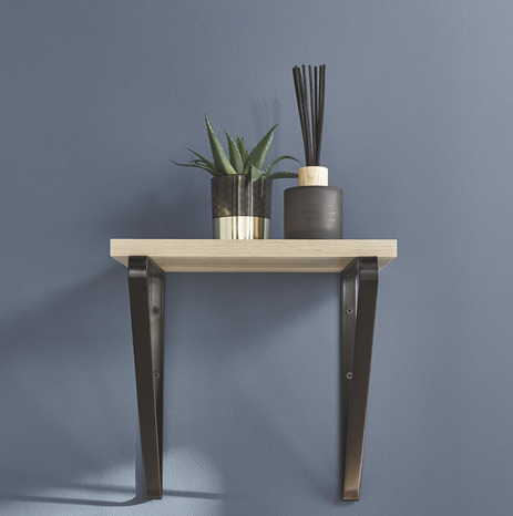 Équerre noire "Clever" - H. 280 mm x L. 20 mm x P. 200 mm - Form - Brico Dépôt