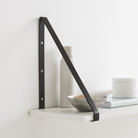 Équerre noire "Clever" - H. 280 mm x L. 20 mm x P. 200 mm - Form - Brico Dépôt