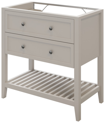 Meuble sous vasque à poser gris Perma L.80 x H.80,6 x P.45 cm - GoodHome - Brico Dépôt