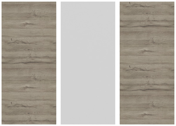 Côté de remplacement 1/2 colonne "Pachira" bois - l.57 x H.135 cm - GoodHome - Brico Dépôt