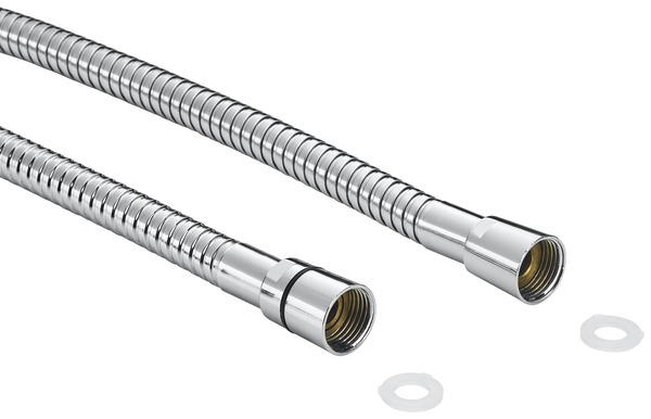 Flexible de douche chrome en laiton - 1,5 m - GoodHome - Brico Dépôt