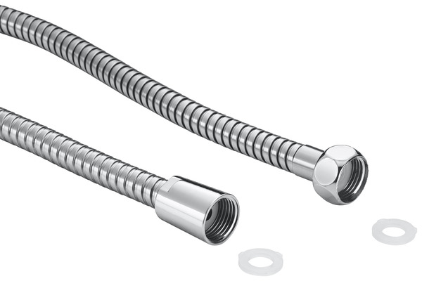 Flexible de douche argent en acier inoxidable - 1,5 m - GoodHome - Brico Dépôt