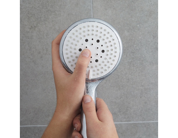 Douchette chromé/blanc "Cavally" - 3 jets - GoodHome - Brico Dépôt