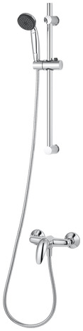 Kit barre de douche avec mitigeur mécanique"Blyth" - 1 jet - GoodHome - Brico Dépôt