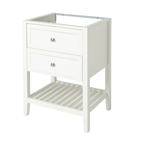 Meuble sous vasque à poser blanc Perma L.60 x H.80,6 x P.45 cm - GoodHome - Brico Dépôt