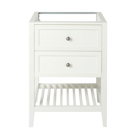 Meuble sous vasque à poser blanc Perma L.60 x H.80,6 x P.45 cm - GoodHome - Brico Dépôt